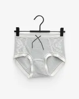 Women's Lace-Panel Ribbed Panty - Style 6773 - image 1