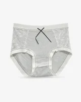 Women's Lace-Panel Ribbed Panty - Style 6773 - image 4