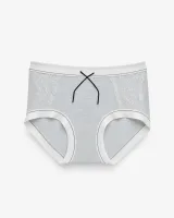Women's Lace-Panel Ribbed Panty - Style 6773 - image 1