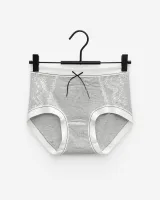 Women's Lace-Panel Ribbed Panty - Style 6773 - image 4