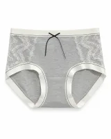 Women's Lace-Panel Ribbed Panty - Style 6773 - image 4