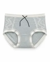 Women's Lace-Panel Ribbed Panty - Style 6773 - image 1