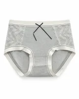 Women's Lace-Panel Ribbed Panty - Style 6773 - image 5