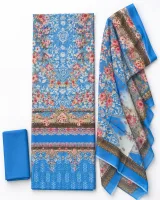Zam Zam Sky Blue Ornate Multicolor - ছবি 1