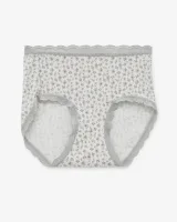 Women's Floral Lace-Trim Briefs - Style 6184 - image 1