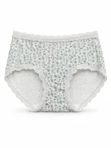 Women's Floral Lace-Trim Briefs - Style 6184 - image 1