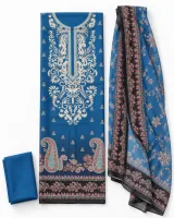 Zam Zam Blue Damask Pink Paisley - image 1