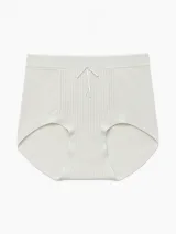 Women's Ribbed-Panel Bow High-Waist Briefs - Style 5005 - image 5