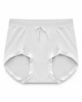 Women's Ribbed-Panel Bow High-Waist Briefs - Style 5005 - ছবি 6