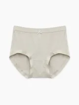 Women's Smooth High-Waist Briefs with Logo Trim - Style 33016 - image 4