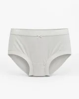 Women's Smooth High-Waist Briefs with Logo Trim - Style 33016 - image 5