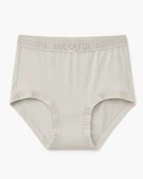 Women's Smooth High-Waist Briefs with Logo Trim - Style 33016 - image 3