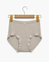 Women's Smooth High-Waist Briefs with Logo Trim - Style 33016 - image 3
