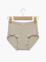 Women's Smooth High-Waist Briefs with Logo Trim - Style 33016 - image 4