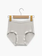 Women's Smooth High-Waist Briefs with Logo Trim - Style 33016 - image 5