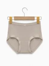 Women's Smooth High-Waist Briefs with Logo Trim - Style 33016 - image 6