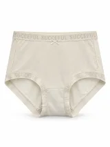 Women's Smooth High-Waist Briefs with Logo Trim - Style 33016 - ছবি 3