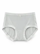 Women's Smooth High-Waist Briefs with Logo Trim - Style 33016 - ছবি 5