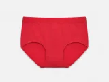 Women's 32-Gauge Melange Mid-Rise Briefs with Contrast Waist - Style 2092 - image 3