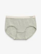 Women's 32-Gauge Melange Mid-Rise Briefs with Contrast Waist - Style 2092 - image 5