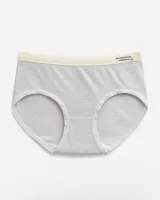 Women's 32-Gauge Melange Mid-Rise Briefs with Contrast Waist - Style 2092 - image 4