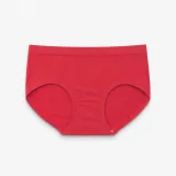 Women's 32-Gauge Melange Mid-Rise Briefs with Contrast Waist - Style 2092 - image 3
