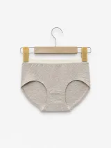 Women's 32-Gauge Melange Mid-Rise Briefs with Contrast Waist - Style 2092 - image 1