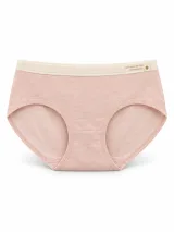 Women's 32-Gauge Melange Mid-Rise Briefs with Contrast Waist - Style 2092 - ছবি 2