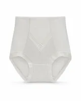 Women's High-Waist Sheer-Mesh Shaping Briefs with V-Panel - Style 1036 - image 3