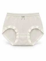 Women's Smooth Bow-Detail High-Waist Briefs - Style 2093 - ছবি 6