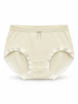 Women's Smooth Bow-Detail High-Waist Briefs - Style 2093 - ছবি 3