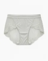 Women's Lace-Panel Mid-Rise Briefs - Style 8271 - image 4