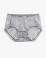 Women's Floral Mesh Mid-Rise Briefs - Style 9502 - image 3