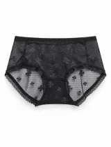 Women's Floral Mesh Mid-Rise Briefs - Style 9502 - ছবি 2