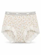 Women's Floral Ruffle-Trim Briefs - Style 33031 - ছবি 1
