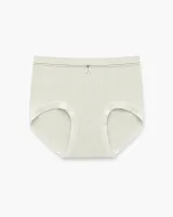 Women's Bow-Detail Ribbed High-Waist Briefs - Style 6621 - image 1