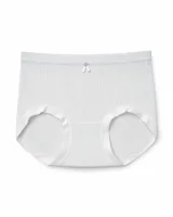 Women's Bow-Detail Ribbed High-Waist Briefs - Style 6621 - image 6