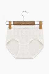 Women's Lace-Panel Printed Briefs - Style 5171 - image 1