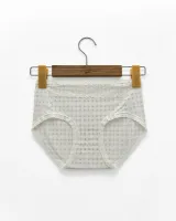 Women's Lace-Panel Printed Briefs - Style 5171 - image 1