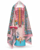 Zam Zam Pink Turquoise Leaf Vine - ছবি 2