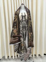 Zam Zam Ivory Damask Column - image 2