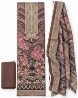 Zam Zam Brown Cream Paisley Ornate - image 1