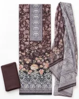 Zam Zam Mauve Brown Floral Lace - image 1