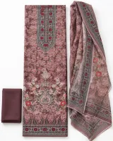 Zam Zam Dusty Rose Ornate Red Circle - image 1