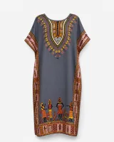 Kaftan Dashiki Print Dress - image 4