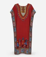 Kaftan Dashiki Print Dress - image 2