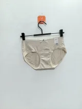 Women's Melange Mid-Rise Briefs with Dotted Waist and Lace Bow - Style 5141 - image 3
