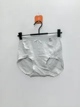 Women's Ribbed-Panel Bow High-Waist Briefs - Style 5005 - image 5