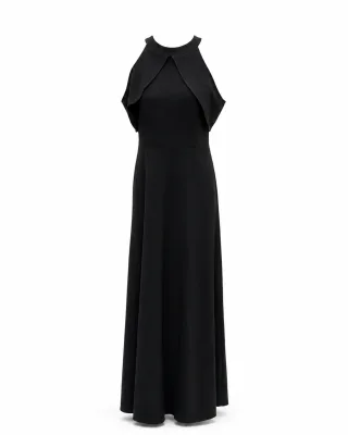 Halter Neck A-Line Gown