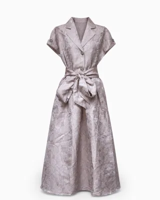 Belted Blazer Midi Dress